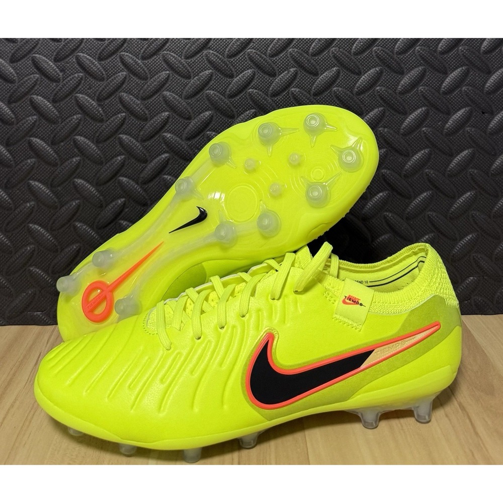 Nike Tiempo Legend 10 Elite AG IO4451-701 Volt Green Mens Size 7.5 Womens Size 9